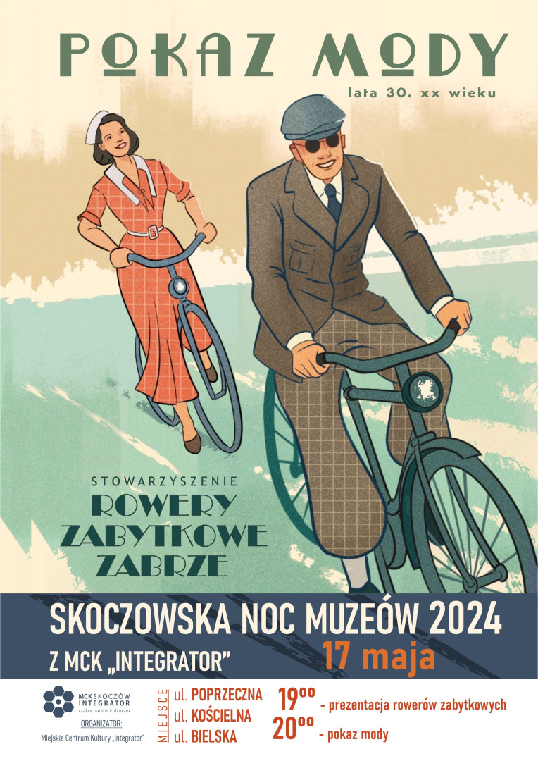  - Skoczowska Noc Muzeów 2024 - Pokaz mody (lata 30. XX wieku)
