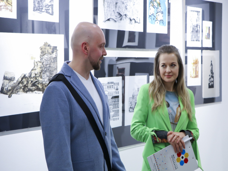 Miejskie Centrum Kultury w Skoczowie - Wernisaż wystawy grafik 